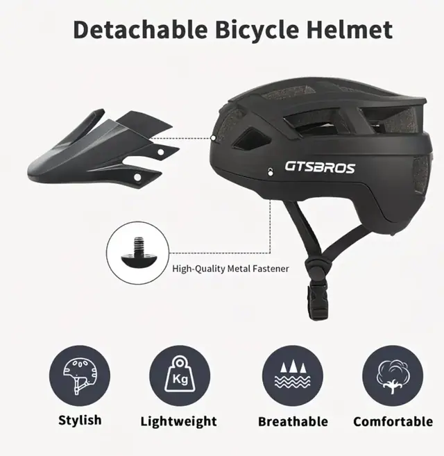 GTSBROS KY-055 Detachable Bike Helmet