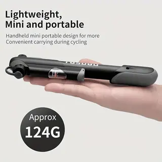 Bicycle Hand Pump with Pressure Gauge