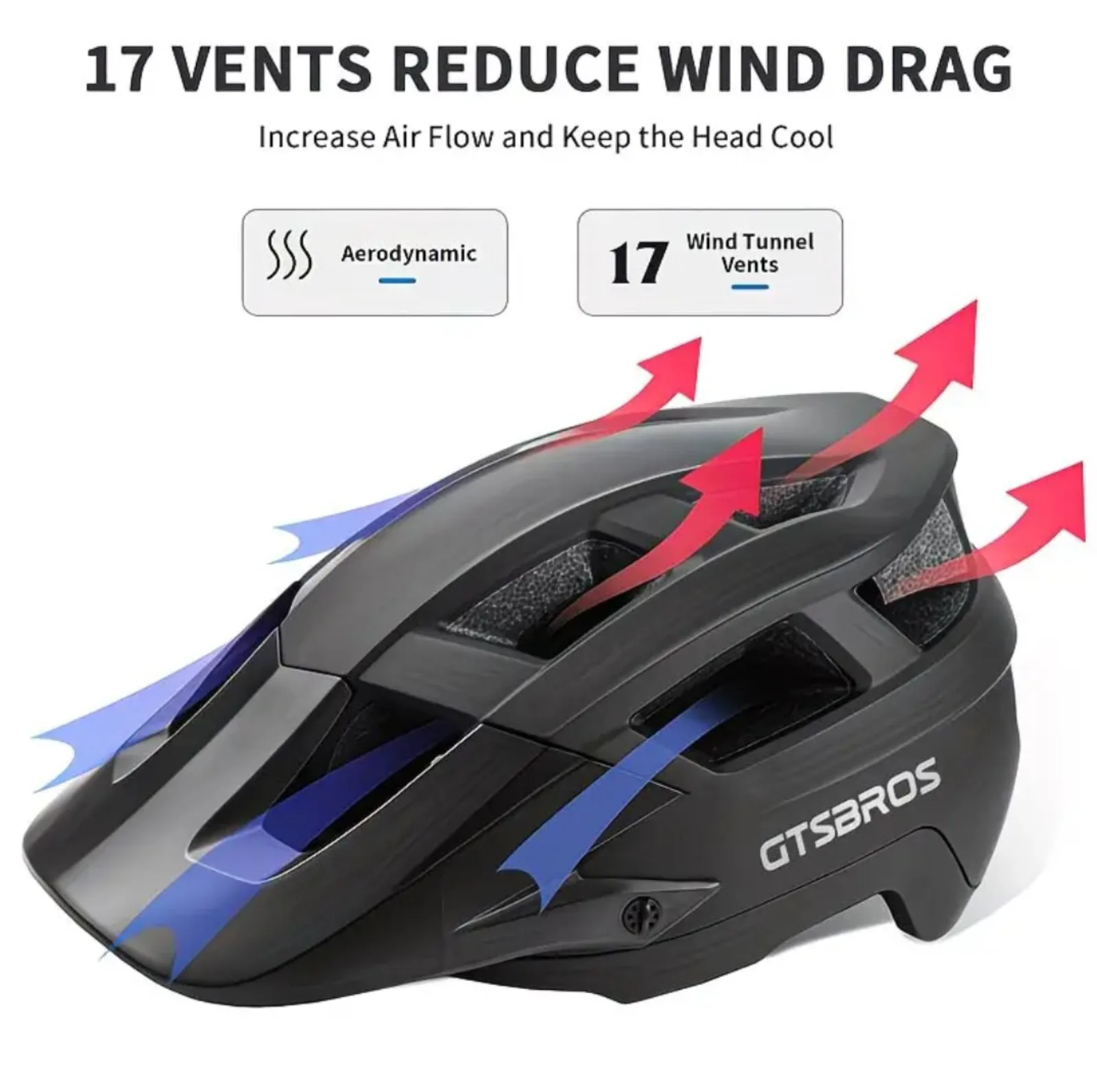 GTSBROS KY-055 Detachable Bike Helmet