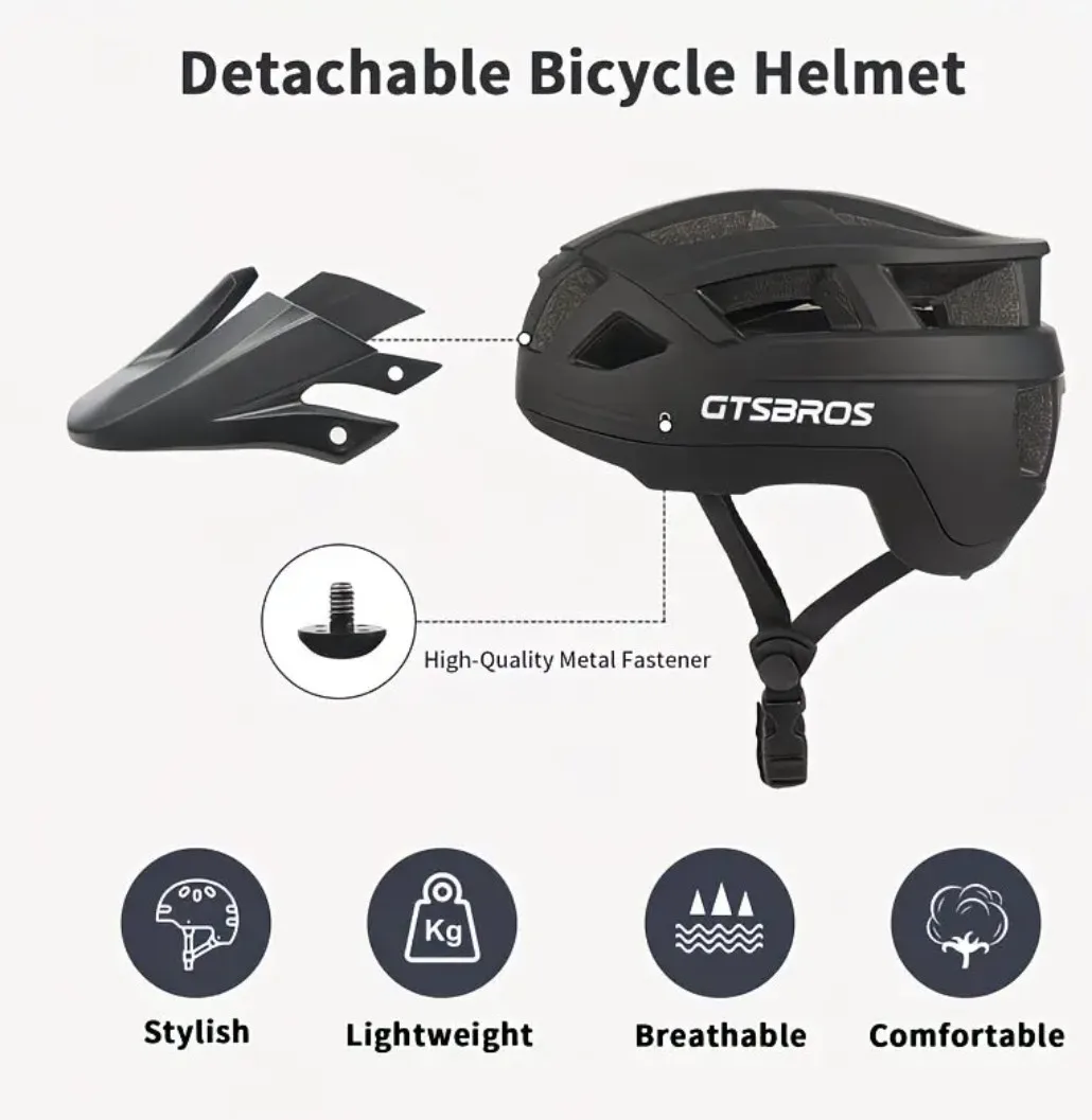 GTSBROS KY-055 Detachable Bike Helmet