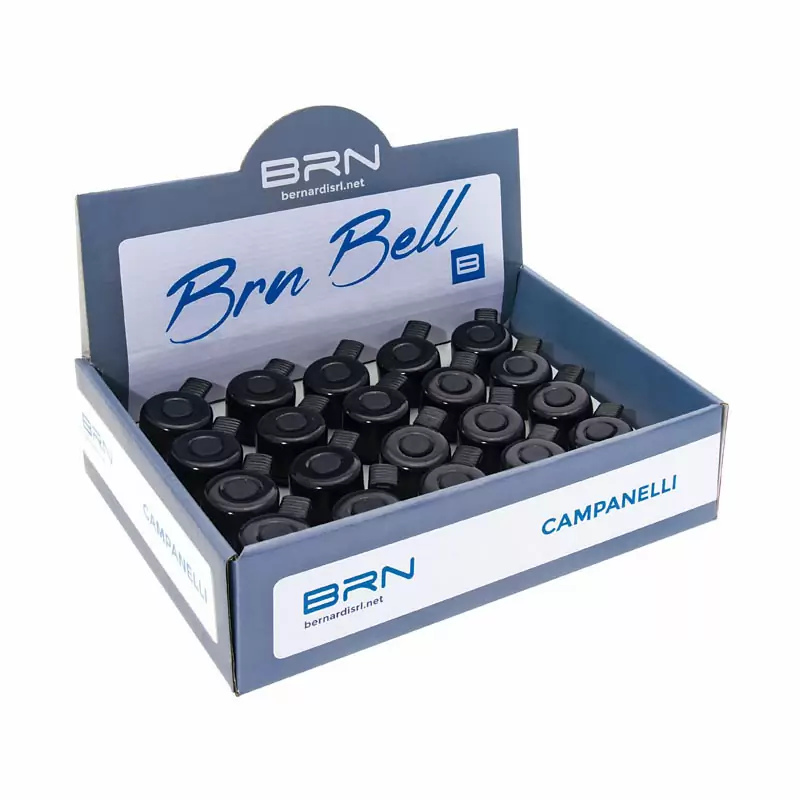 BRN Din Bicycle Bell (Black & Chrome)